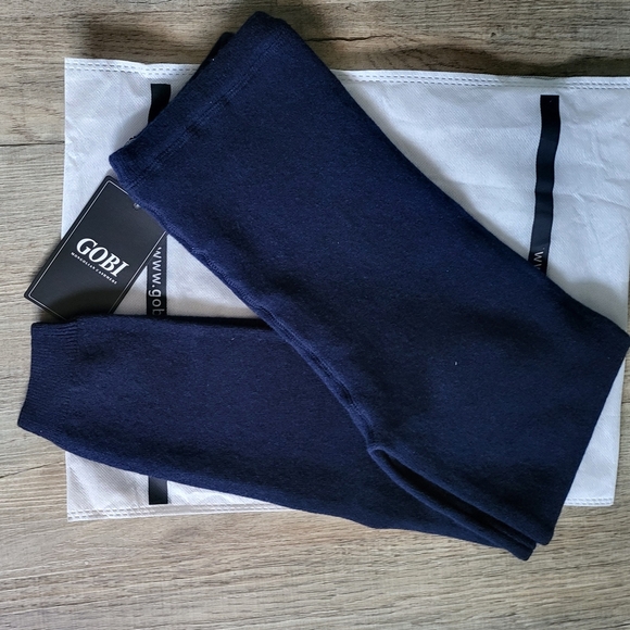 Gobi Navy Blue Cashmere Pants - Picture 1 of 6
